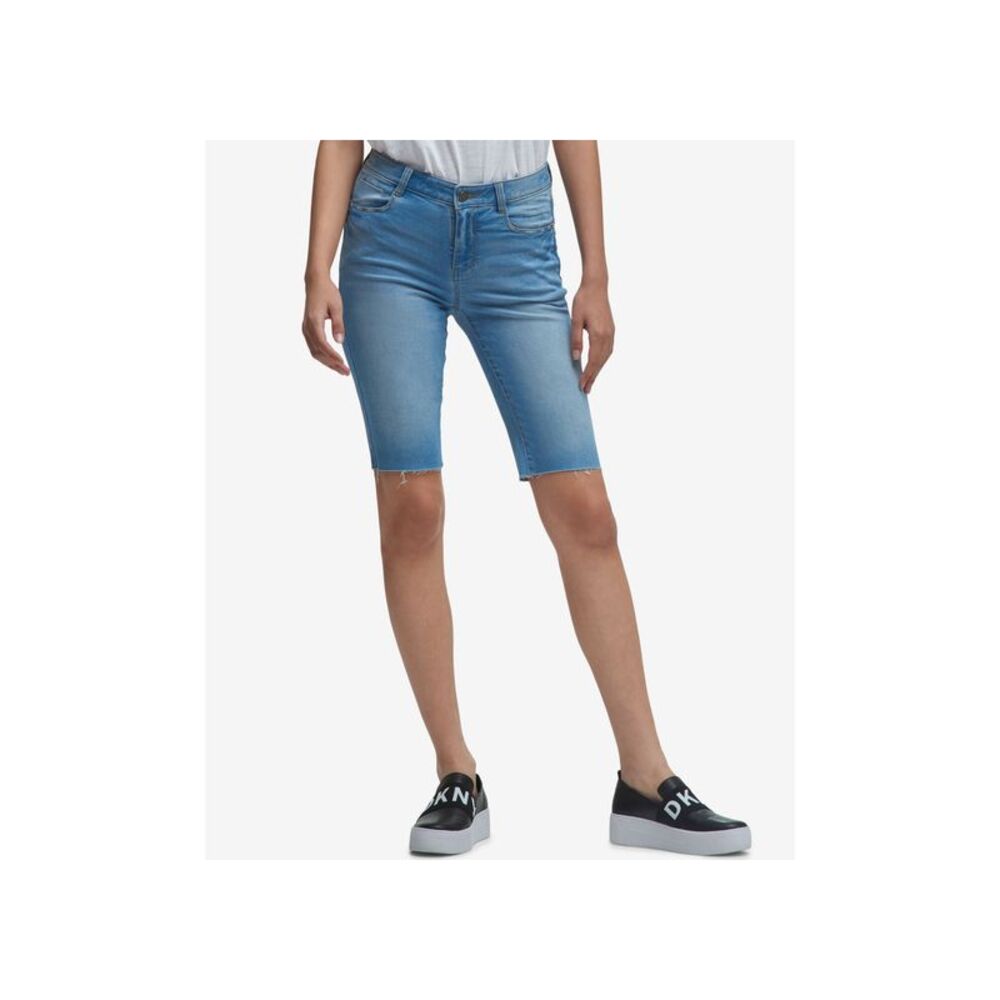 DKNY Studded Denim Shorts